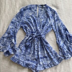 Like New Aqua Romper Size Medium